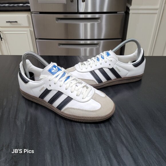 Adidas Samba OG J Youth/Women's Cloud White/ Core Black IE3675 Sneakers Shoes - Picture 1 of 16
